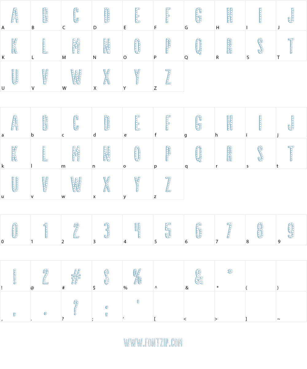 Cupcake Movie Font Character